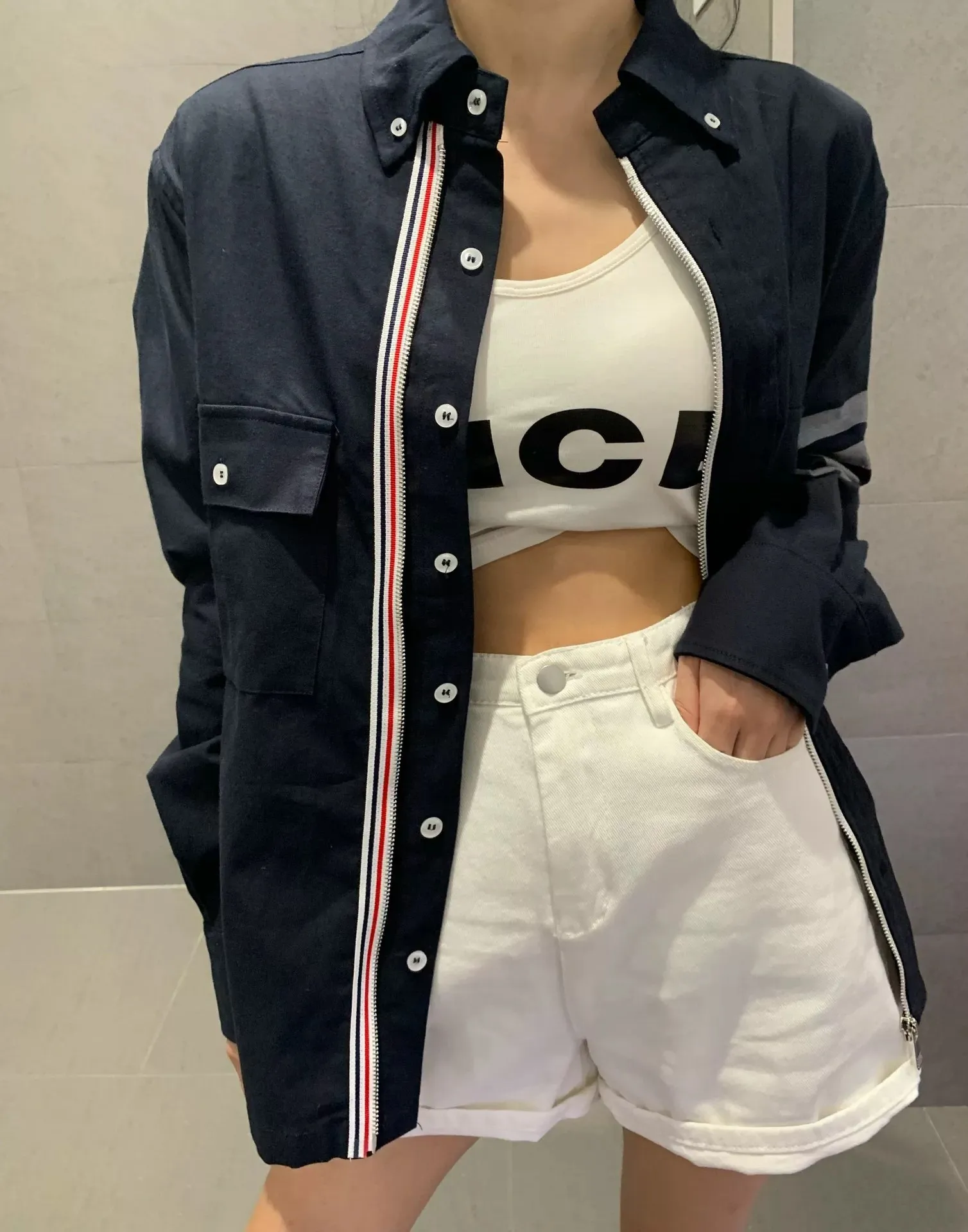 ：986（Black） （TB ） THOM BROWNE TB Classic New Arrival Factory Same Style Authentic Premium Premium TB + + ：Black Size：0/1/2/3/4